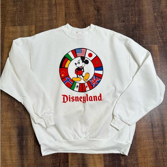 Disneyland Sweaters - Vintage Disney Designs Mickey Mouse Disneyland Sweatshirt Size XL Made in USA